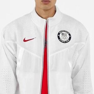 'Nike Team Japan Olympic USA white NWT Yellowing on back windbreaker jacket